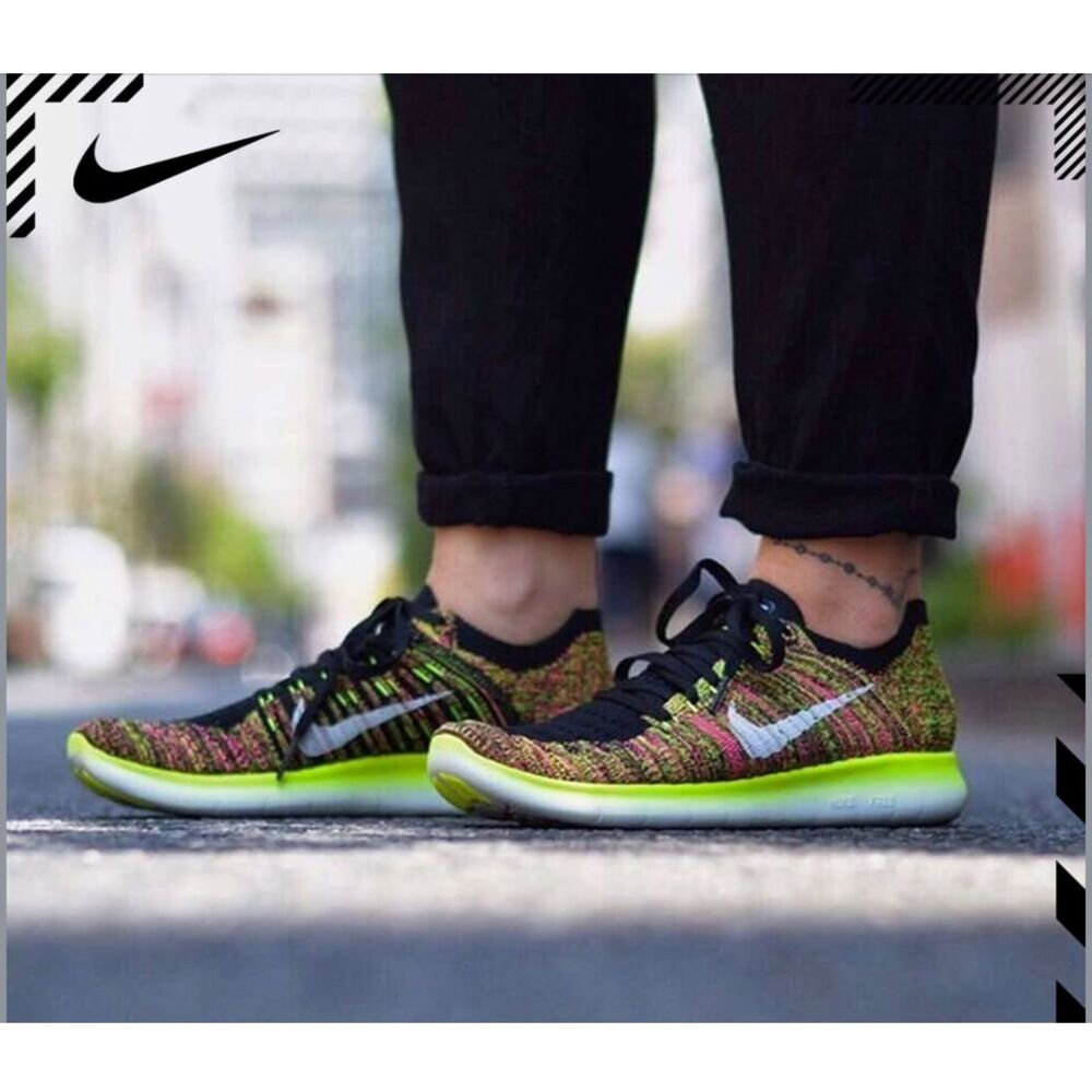 Nike Women's Free Run Flyknit OC Unlimited Olympic Collection in OC Multicolor 8